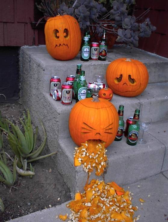 drunk pumpkins by roodie