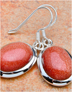 silver earrings,