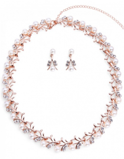 Rose Gold Pearl Necklace