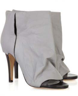 Maison Martin Margiela  Peep-toe leather ankle boots