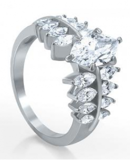 Cubic Zirconia Fashion Right Hand Ring