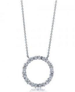 Cubic Zirconia Circle of Love Pendant