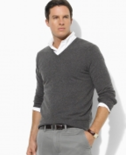 Cashmere Jersey V-Neck