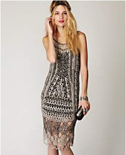 FP Spun- Roaring 20s Crochet Dress