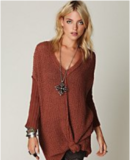 Tunic Sweaters- Genteel V-Neck Tunic