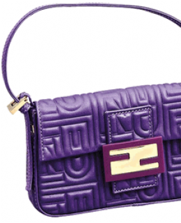 Fendi Purple Baguette Handbags