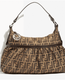 Fendi \'Chef - Zucca\' Logo Jacquard Hobo Bag