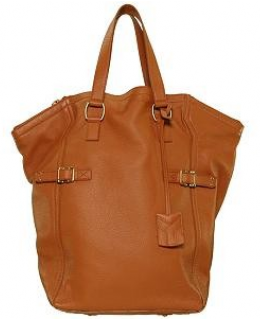 YSL Yves Saint Laurent Camel Tan Downtown Bag Tote