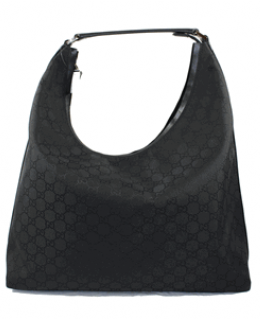 Gucci Handbags, Gucci Black Nylon Holiday Hobo 