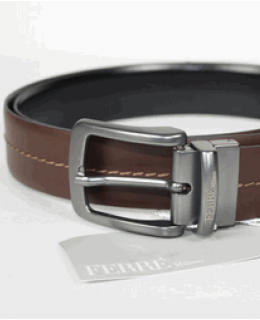 Ferre Milano Reversible Belt with Stitching