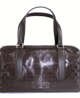 Gucci Boston Imprime Bag Burgundy