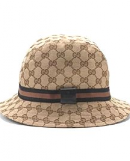 Gucci Jacquard Fedora with Black/Brown Web