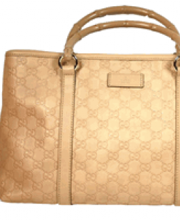 Gucci Natural Bamboo Handle Tote