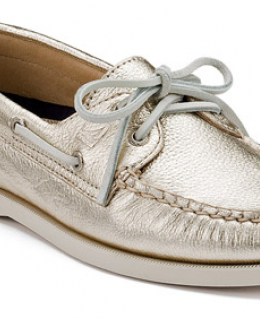 Gold Sperry Topsiders